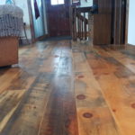 8.5 inch Carriage House White Pine Wide Plank Flooring with Soft Scrape Edge Detail